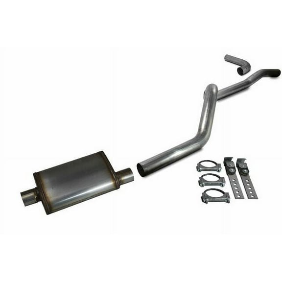 84-01 Jeep Cherokee XJ 4.0L 2.5" Aluminized Exhaust Kit Jones Muffler Side Exit