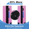 thumbnail image 6 of EUROCO 3 Piece Luggage Sets(20"/24"/28"),Expandable ABS Suitcase Sets with TSA Lock and 360 Silent Spinner Wheels,Carry On Hardside Luggage Set,Pink, 6 of 7