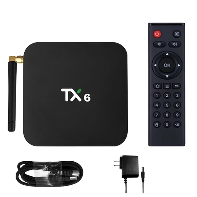TV Top Box 4K Dual Band WiFi Network Media Player Quad-core CPU 4G + 64G Bluetooth-compatible 4.0 Set-top Box Enchufe de EE. UU. Scienceny EL002040-01