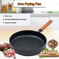 thumbnail image 1 of Mistaha Non-stick Frying Pan Iron Pan Iron Skillet Cookware Deep Frying Pan Iron Pot, 1 of 8