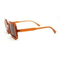 thumbnail image 3 of Runway Razor Blade Shape Plastic Narrow Rectangle Sunglasses All Brown, 3 of 4