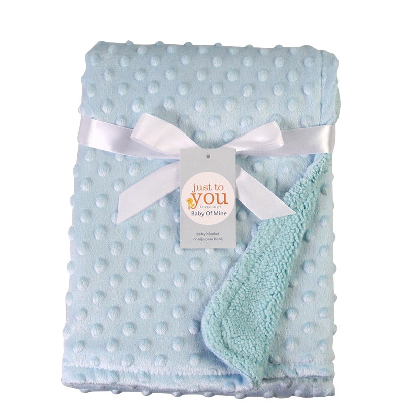 Baby Newborn Soft Fleece Swaddling Wrap Blanket Pram Crib Basket Boy Girl Unisex 