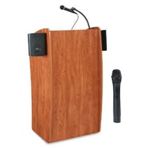 Oklahoma Sound 611-S-LWM-5 The Vision Lectern With Sound & Handheld Wireless Mic
