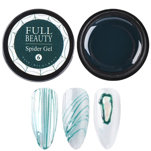Gel transparente para uñas, esculpidor, para decoración de uñas, esmalte de araña, 6 ml, para pintar telarañas, dibujo de alambre, bolígrafo.