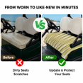 thumbnail image 4 of Golf Cart Seat Covers for 2 Seater, Yellow Striped Soft Microfiber Cart Seat Towel Blanket, Modern Abstract Art Absorbent Breathable Non Slip Bench Seats Protector for Golf Course 51"x31", 4 of 9