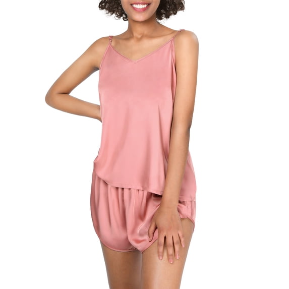 YANIBEST Satin Pajamas for Women Sexy Sling Comfortable Sleepwear