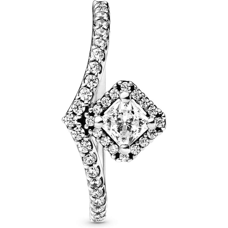 Square sale wishbone ring