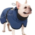 thumbnail image 2 of DYstyle Pet Dog Autumn Winter Quilted Thickened Jacket Dog Clothes with Reflective Brim Outdoor Waterproof Thermal Jacket Pet Clothes for Small Medium Pet Dog, 2 of 7