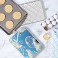 thumbnail image 5 of Two Pieces Of Square Heat Insulation Pad Oven Mitts 7x9.8 Inch Oven Microwave Kitchen Cooking Baking Blue Sky Bubble, 5 of 7