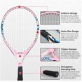 thumbnail image 4 of Junior Tennis Racquet Recreational Tennis Racket Pre-Strung Head Light Balance for Beginners Youth Kids, Good Control Grip, 4 of 5