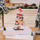 thumbnail image 5 of Adornos de madera, decoraciones navideñas, centro de mesa navideño, muñeco de nieve de madera, Papá Noel, decoraciones de mesa navideñas, adecuados para fiestas, decoración de interiores, decoraciones, 5 of 6
