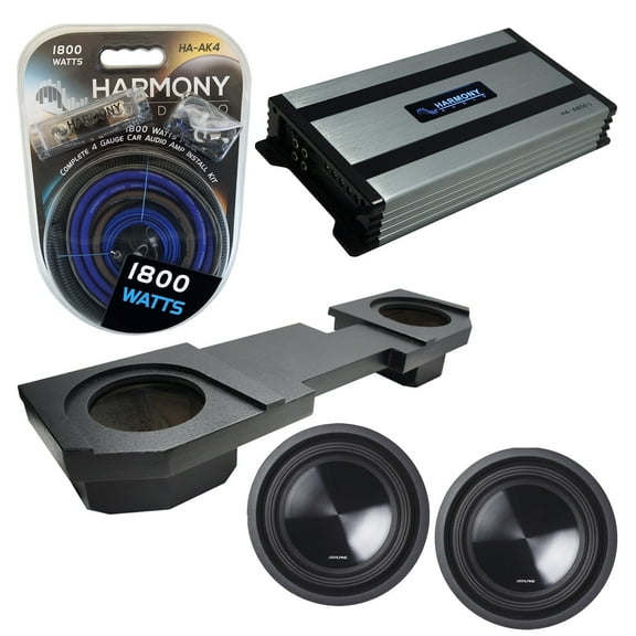 2002-2018 Dodge Ram Quad or Crew Alpine SWT-10S4 Dual 10 Rhino Sub Box HA-A800.1