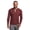 Currant, variant on Men's Long Sleeve Waffle Henley