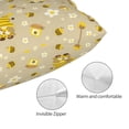 thumbnail image 3 of Pofeuu Cute Bee Gnomes Print Polyester Microfiber Plush Pillowcases, Super Soft and Cozy Pillow Case Covers with Envelop Closure（Pillow core not included）-20"x30", 3 of 6