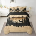 thumbnail image 2 of Castle Fairy Wildlife Deer 7-Piece Twin Bedding Sets for Teens,Woodland Animal Bedding Comforter Set,Rustic Vintage Breathable Sheet Sets,Lightweight Room Decor, 2 of 8