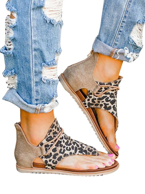 walmart leopard sandals