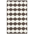 thumbnail image 5 of SAFAVIEH Dhurries Warren Geometric Area Rug, Brown/Ivory, 5' x 8', 5 of 10