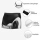 thumbnail image 3 of Fotbe Black White Fluid Sculpture Calzoncillos Tipo Boxer con Bolsa de Soporte Total para Hombre, X-Temp Fresco, Transpirable y de Secado Rápido-Medium, 3 of 5