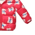 thumbnail image 6 of Staki Toddler Winter Coats Puffer Padded Jacket Baby Boys Girls Bear Hoods Down Jacket Light Weight Infant Outerwear Winter Coats for Kids 12M,18M,24M,2T,3T,4T,5T,6Y(Red,12-18 Months), 6 of 7