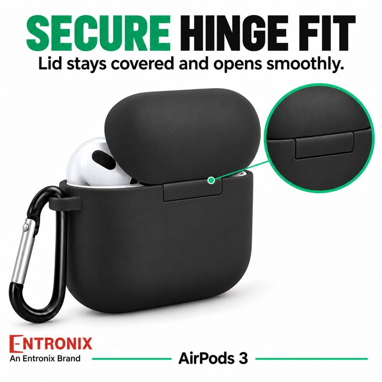 Entronix AirPods 3 Silicone Case with Carabiner photo 6
