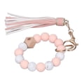 thumbnail image 2 of Beaded Bracelet,Keychain Bracelet Silicone Beads Keychain Bracelet Key Ring Bracelet Enhanced Durability, 2 of 14