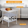 thumbnail image 3 of 24 In x24 In x30 In Stainless Steel Prep Table with Adjustable Legs and Undershelf Spill-Proof Baffle NSF-Certified Heavy-Duty Kitchen Workbench, 3 of 7