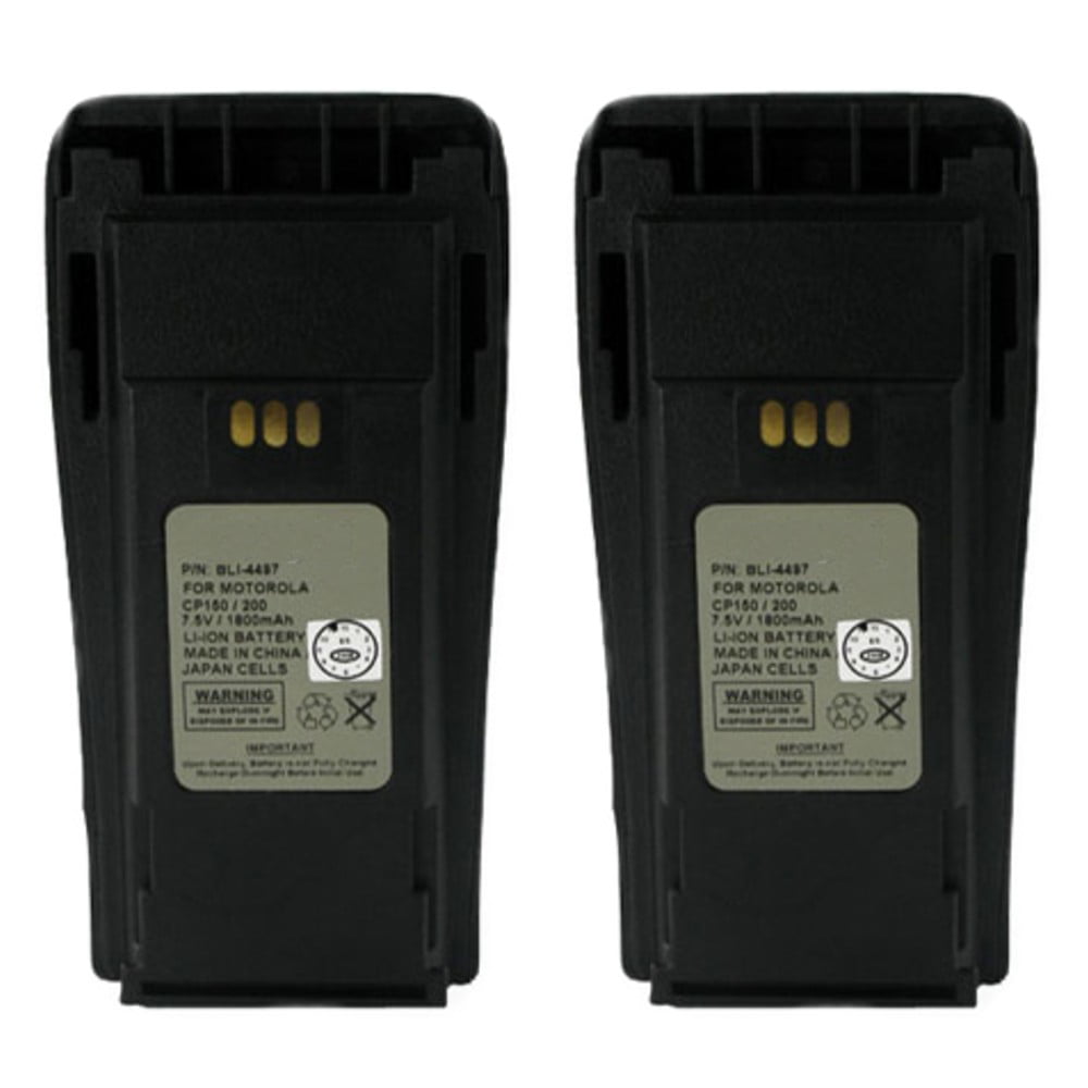 NNTN4497 Li-ion Battery Compatible for Motorola Radio CP150 CP200 CP200D CP200XLS EP450 DEP450 PR400 with Belt Clip 2600mAh