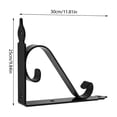 thumbnail image 4 of Homesteed Shelf Brackets Wall Shelf Brackets Floating Shelf Brackets Heavy Duty Shelf Brackets Decorative L-Shaped Metal Support, 4 of 9