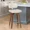 Black-PU Leather/Walnut Wood, variant on Dycanpo 26" Counter Height Bar Stool Set of 4 with Back PU Leather for Home Kitchen, White