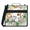 Orange, variant on Jiaoprinted Green Leaves Zipper 3 D-Ring Binder Bag with Shoulder Strap, Sage Waterproof Expanding Binder, Multi-Pocket Portfolio Organizer Case