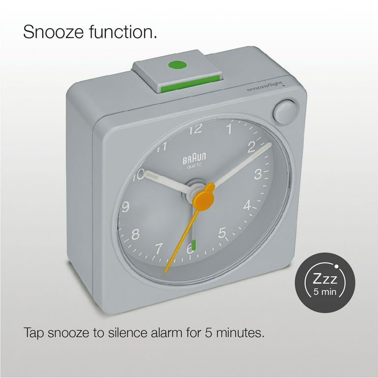 Braun Classic travel Analogue Alarm Clock with Snooze and