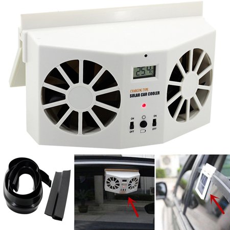 Solar Powered Car Window Air Vent Ventilator Mini Air Conditioner Cool (Best Power Saving Ac)