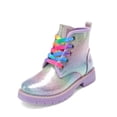 thumbnail image 1 of Botas DREAM PAIRS para Niñas con Brillo, Arcoíris, Cordones y Cierre, 1 of 6