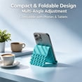 thumbnail image 5 of CozeLy Flexible Phone Holder Silicone Phone Stand with Suction Cups Foldable Cell Phone Stand for Bed Travel Deformable Lazy Holder for Tablet Laptop, 5 of 7