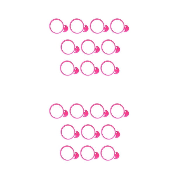 Wosthever Anillo de silicona reutilizable de 10 piezas, lazos giratorios para plantas, utensilios para hornear, utensilios de cocina para fondant Type1 NO1