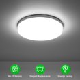 thumbnail image 1 of Lámpara de techo LED empotrada redonda de 24 W para cocina, dormitorio, comedor, pasillo (6500-7000K) 2160 lm - blanco - Ø18 cm, 1 of 6