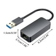 thumbnail image 2 of 2.5G USB C to Gigabit Ethernet Rj45 Adapter Card Type-C to Lan Wired Converter 2500M Drive-Free Aluminum Alloy, 2 of 10