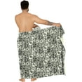 thumbnail image 3 of HAPPY BAY Men's Standard Swimsuits Sarong Pareo Beach Wrap One Size Ebony, Hawaiian Collage Summer Vacation Aloha, 3 of 5