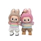 thumbnail image 5 of Ropa para muñecas de peluche, accesorios y atuendos para muñecas ídolos de Corea Kpop Exo Labubu, conjunto de camiseta y pantalones cortos de mezclilla de 10 cm, 5 of 5