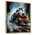 thumbnail image 2 of Designart "Abstract Train Fluid Flow" Modern Floater Framed Wall Art Print, 2 of 7