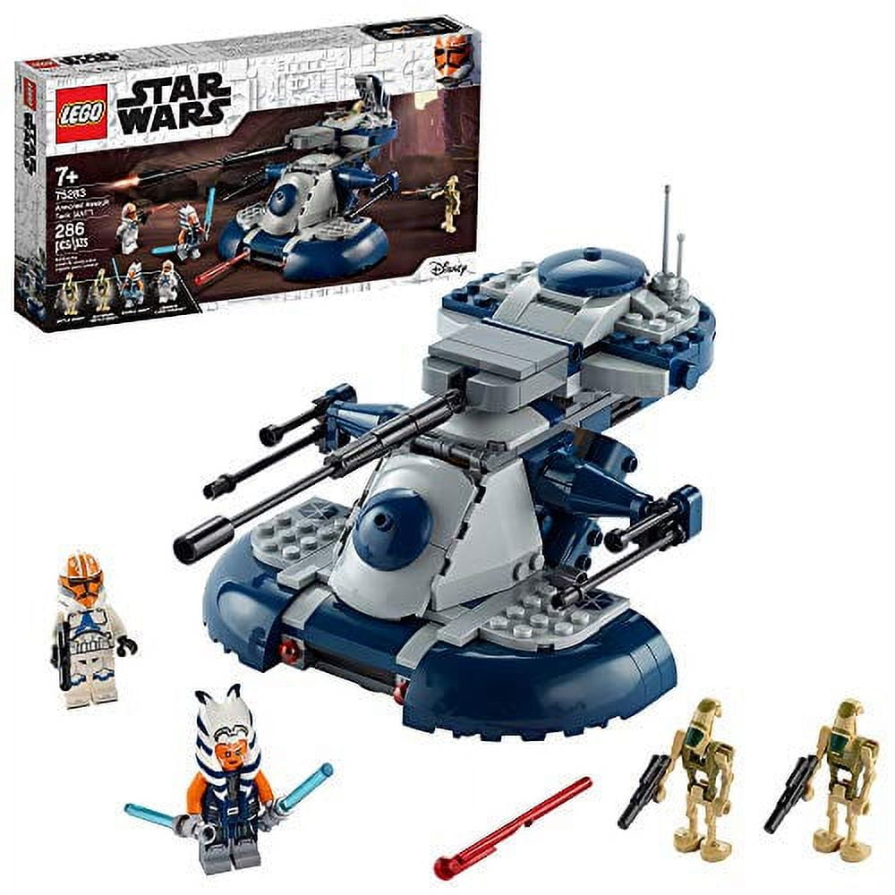 LEGO Star Wars The Clone Wars Armored Assault Tank AAT 75283 Building Kit Awesome Construction Toy for Kids with Ahsoka Tano Plus Battle Droid Action Figures 286 Pieces Walmart