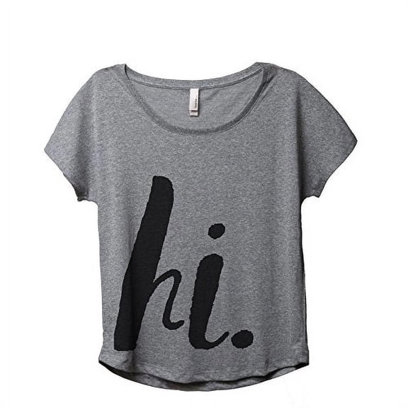 Thread Tank Hi Womens Slouchy Shirt Tee Heather Grey 2XL