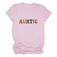 thumbnail image 4 of Tittly T Shirts for Women Graphic Tees Aunt Shirt I'm Just Here For My Nephew T Shirts Auntie Tee Shirt Crewneck Cotton Short Sleeve Tshirts Shirts Womens Tops Pink XL, 4 of 4