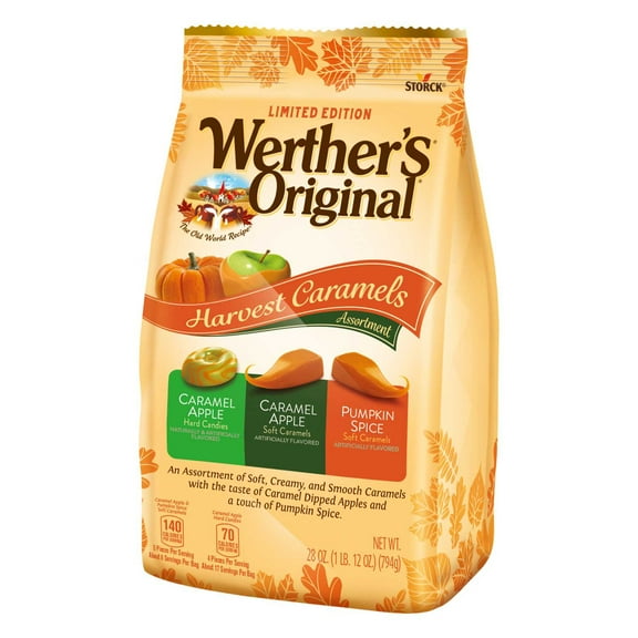 Werther's Original Individually Wrapped Harvest Caramel Assortment, 28 oz.