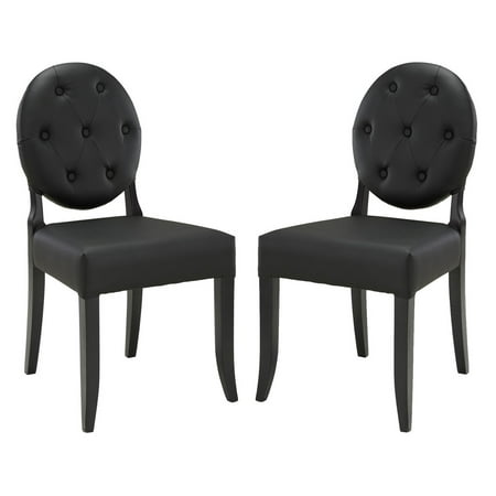 Modway Button Tufted Dining Side Chair - Set of 2