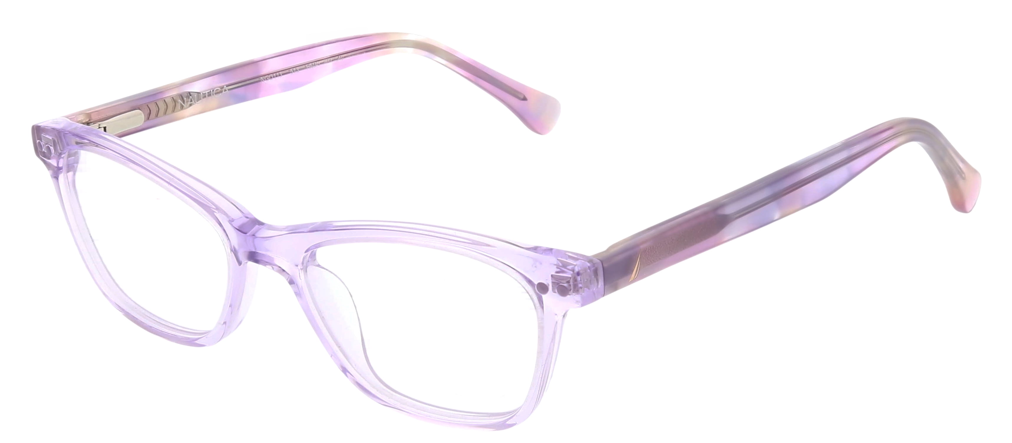Nautica Youth NGO113 Rx'ble Eyeglasses with Case Crystal Purple