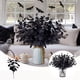 thumbnail image 2 of 14 piezas de ramas de flores artificiales negras para Halloween, centros de mesa y decoraciones de interior., 2 of 8