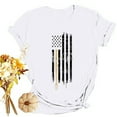 thumbnail image 4 of Otaozi t shirts for women cotton blend womens tops dressy casual short sleeve 2025 womens spring tops trendy 2025 petite blouses for women size petite office Clearance Sale, 4 of 6