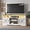 White, variant on FANRAL Farmhouse TV Stand with Sliding Barn Doors,Rustic Entertainment Center for 65 Inch TV,Media Console with Storage Cabinets & Cable Holes for Living Room,Black TV Stand