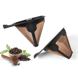 Reusable Coffee For Ninja Coffee Bar, 2 Pcs Permanent Replacement Cone Coffee  Maker Filter For Cf09